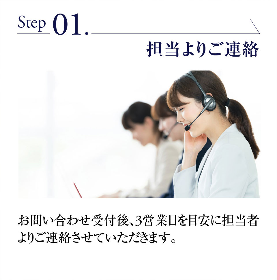 担当よりご連絡