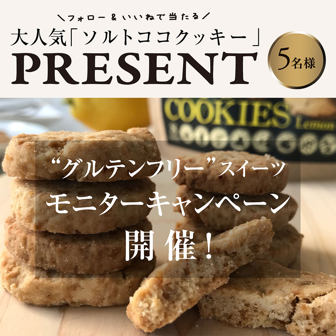 大人気！「ソルトココクッキー」モニターキャンペーン開催